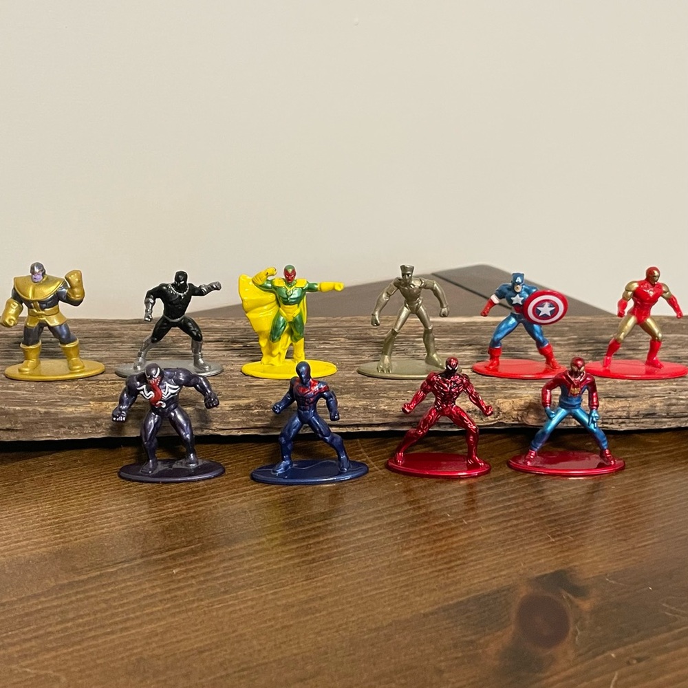 Marvel Superhero Action Figure Set - 10 pieces
